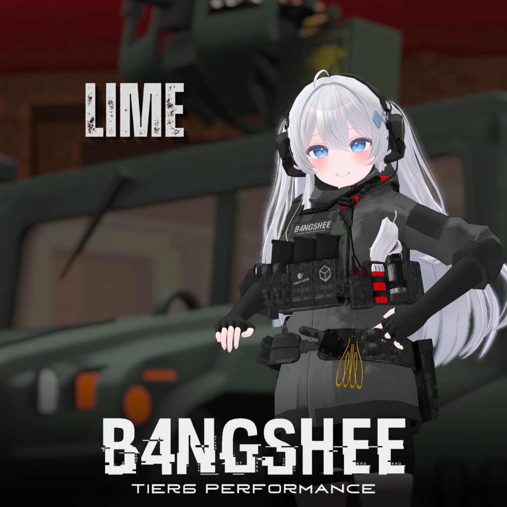 【VRChat向け】【複数アバター対応/特殊作戦向け装備/B4NGSHEE "バンシー"】