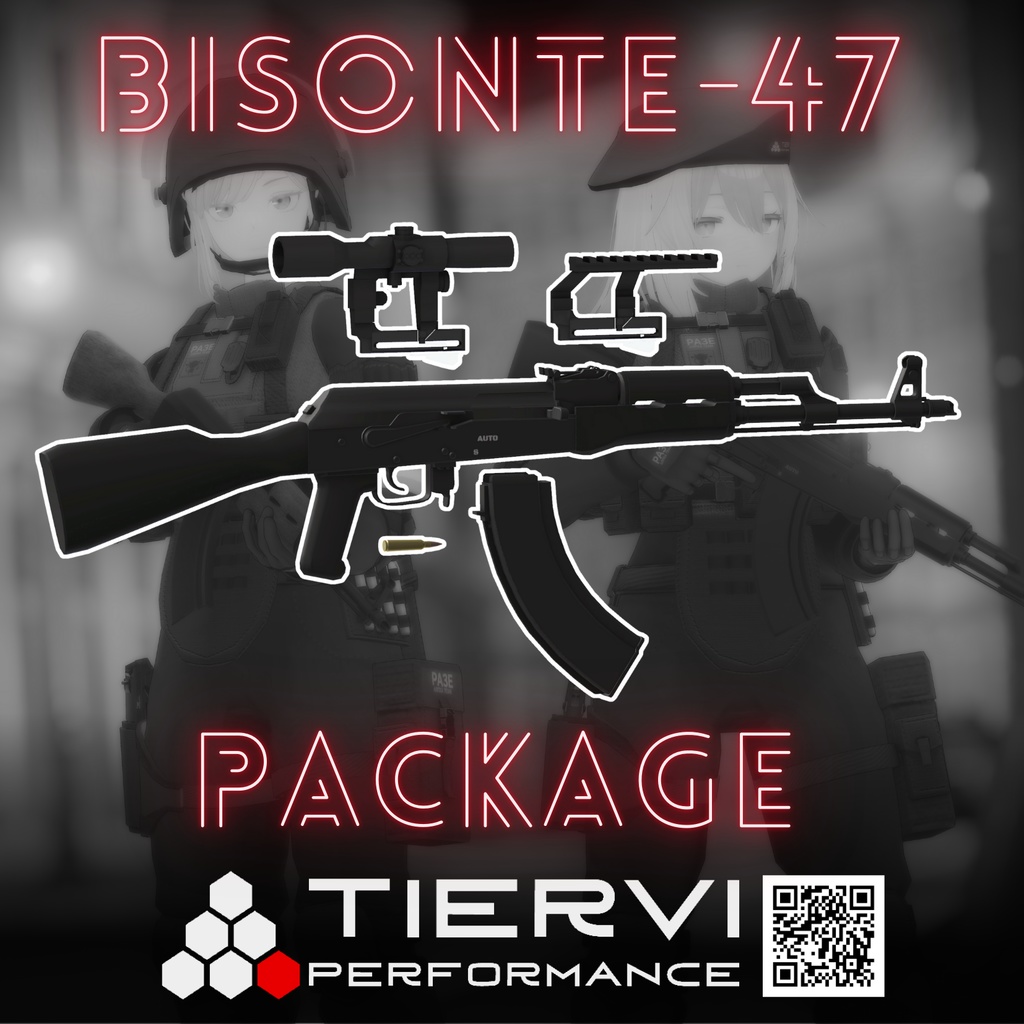 【VRChat向け】BISONTE-47 アサルトライフル