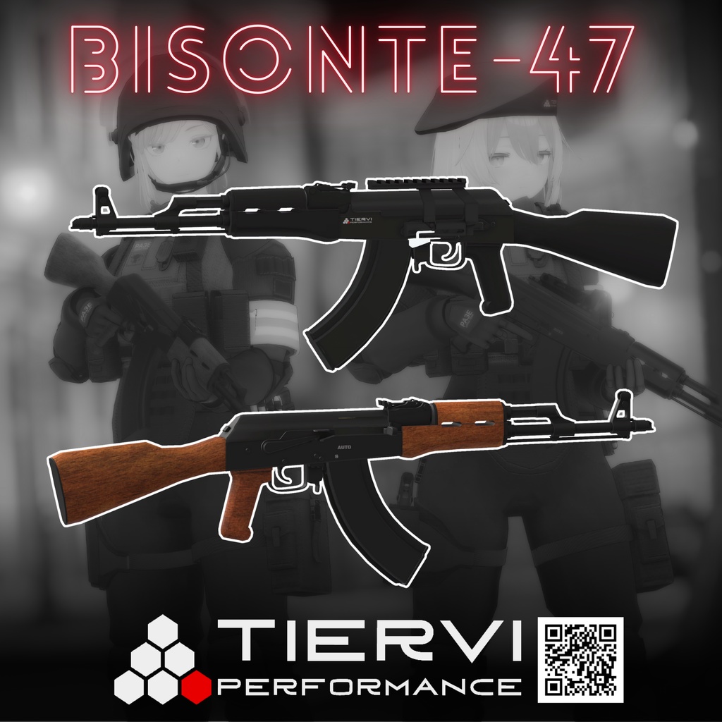 【VRChat向け】BISONTE-47 アサルトライフル