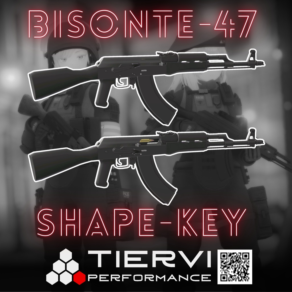 【VRChat向け】BISONTE-47 アサルトライフル