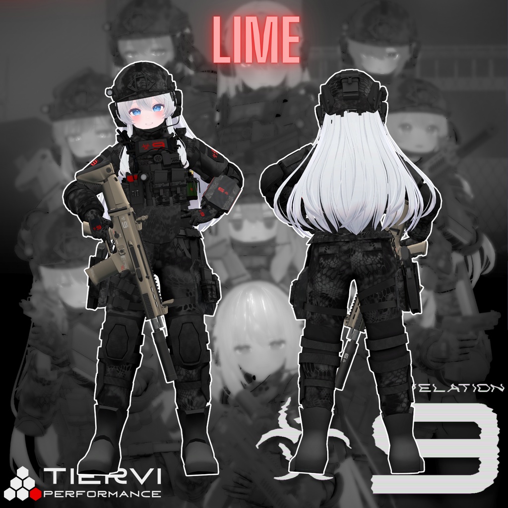 【VRChat向け 特殊部隊装備 リベレーション-9】