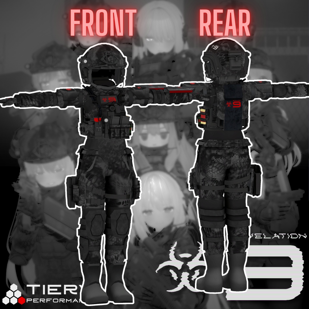 【VRChat向け 特殊部隊装備 リベレーション-9】