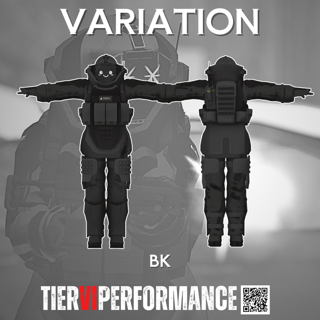 【VRChat向けアバター】ジャガーノート + MA対応機関銃 VALOR 48 PARA