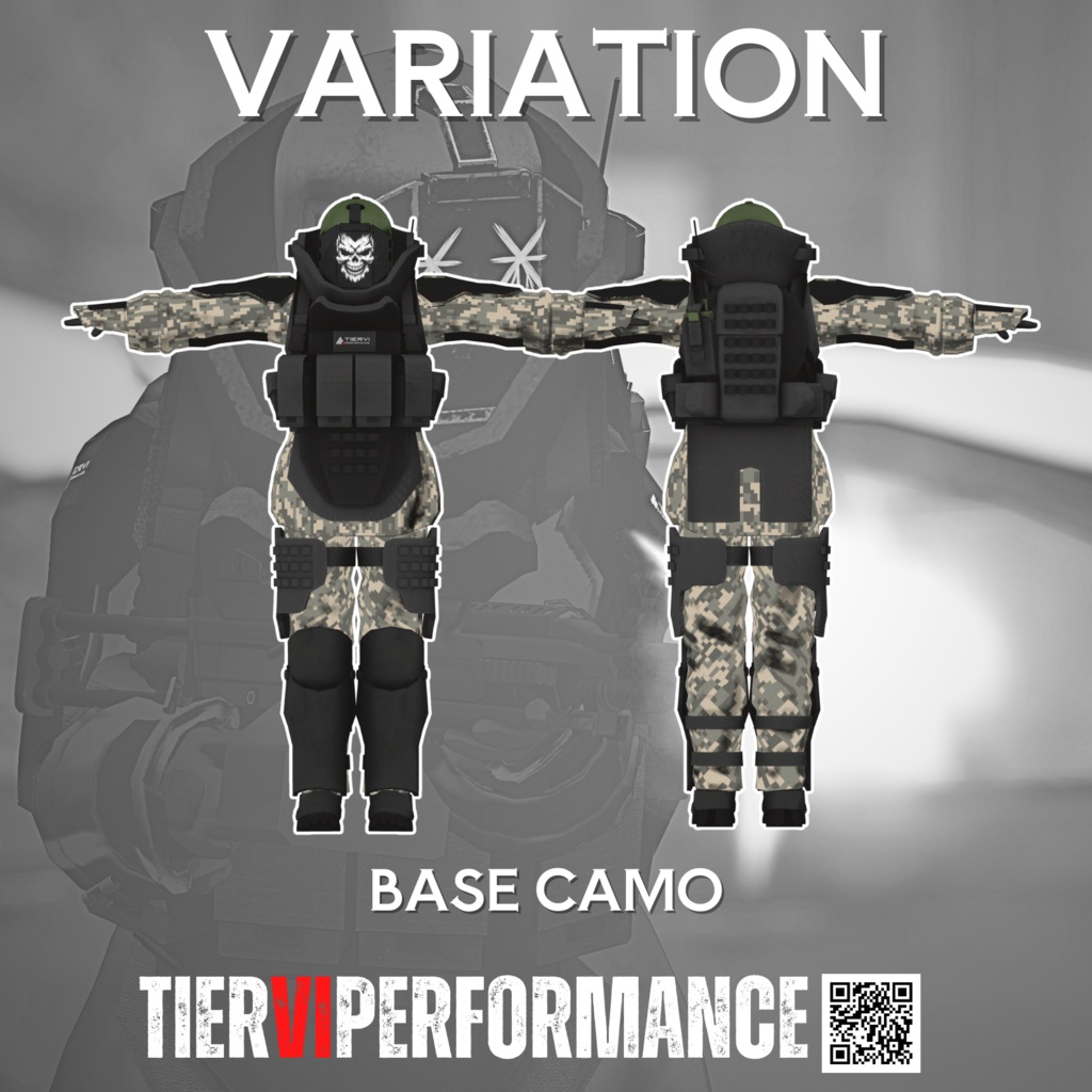 【VRChat向けアバター】ジャガーノート + MA対応機関銃 VALOR 48 PARA