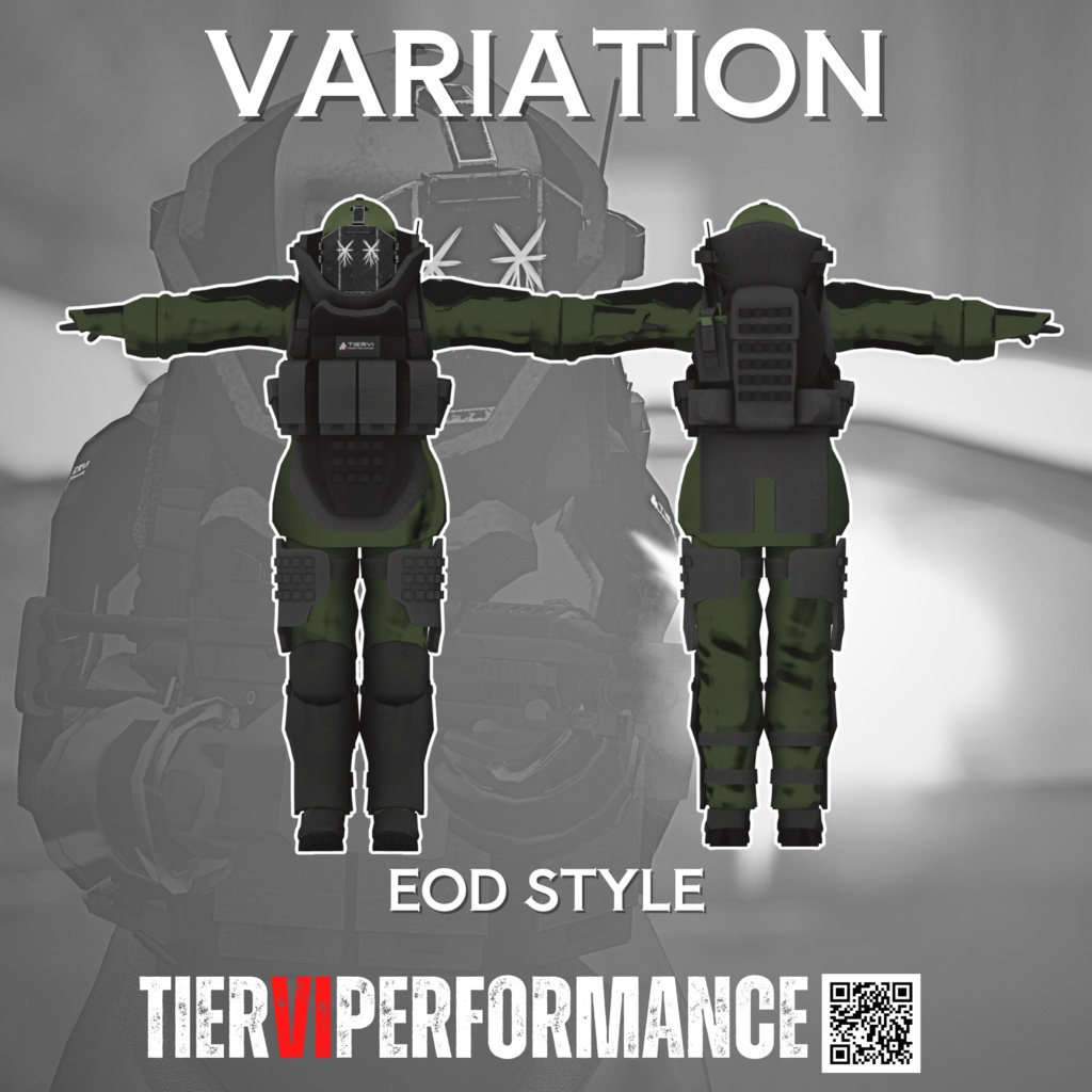 【VRChat向けアバター】ジャガーノート + MA対応機関銃 VALOR 48 PARA