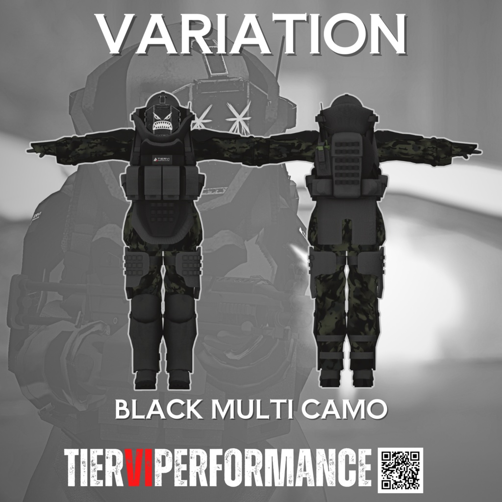 【VRChat向けアバター】ジャガーノート + MA対応機関銃 VALOR 48 PARA