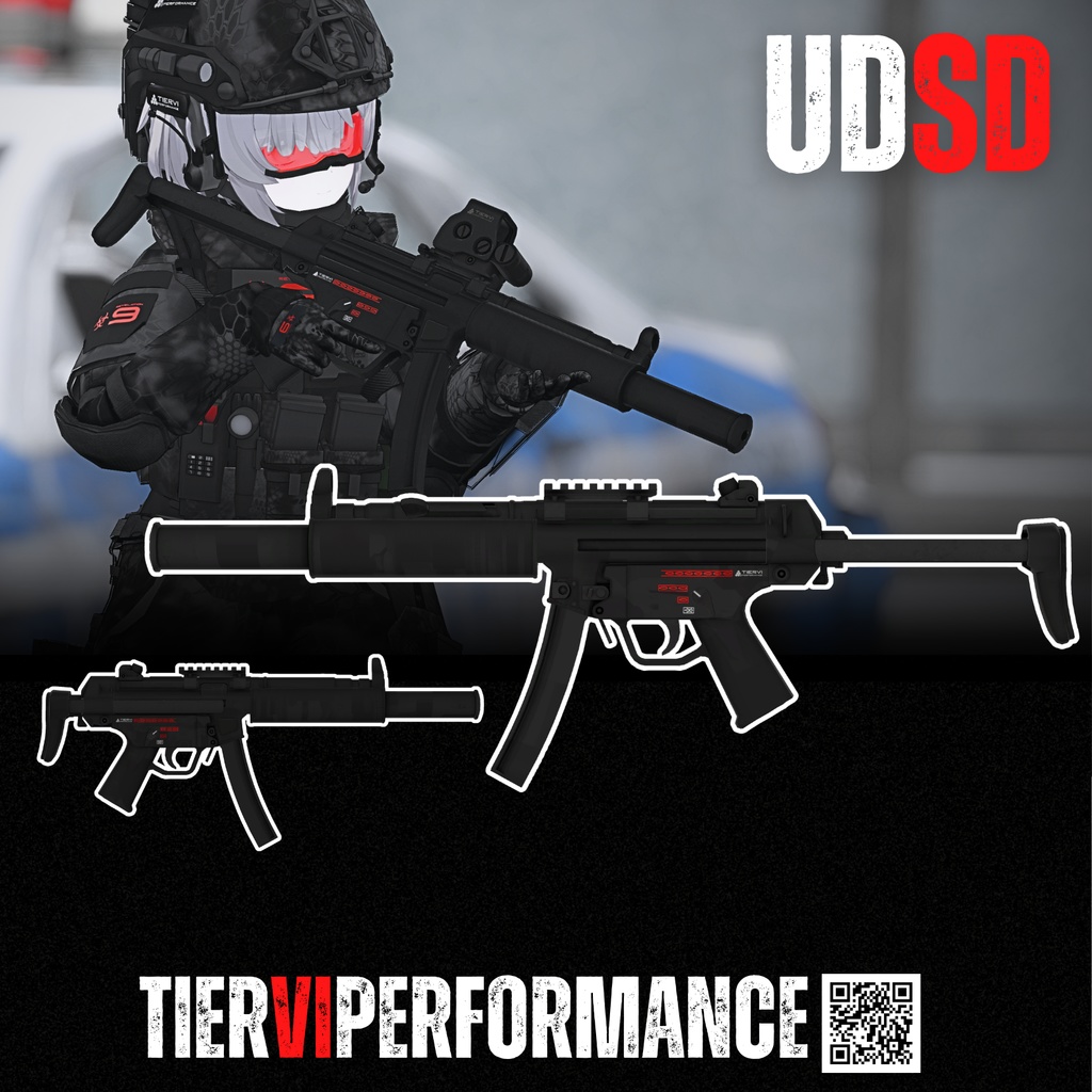 【VRChat向け】3Dモデル UD-SD SMG