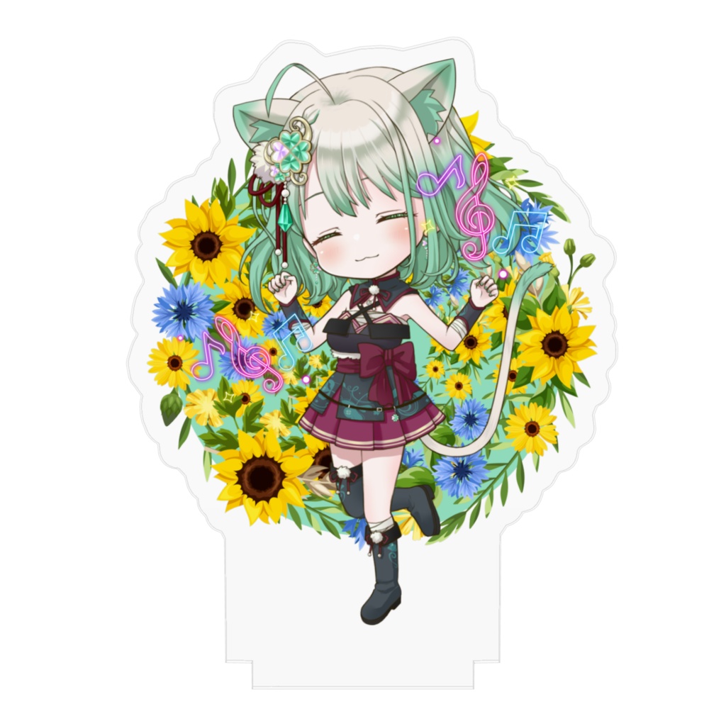 向日葵なぎ猫70mm(るんるん)