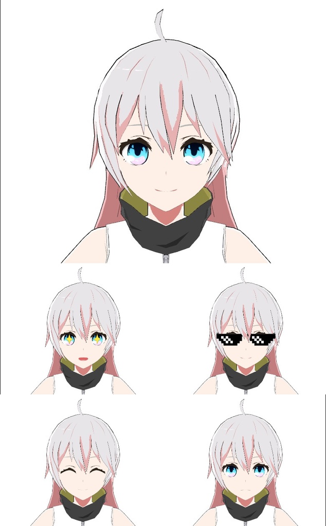 【無料】【VRC想定オリジナル3Dモデル】アーキ