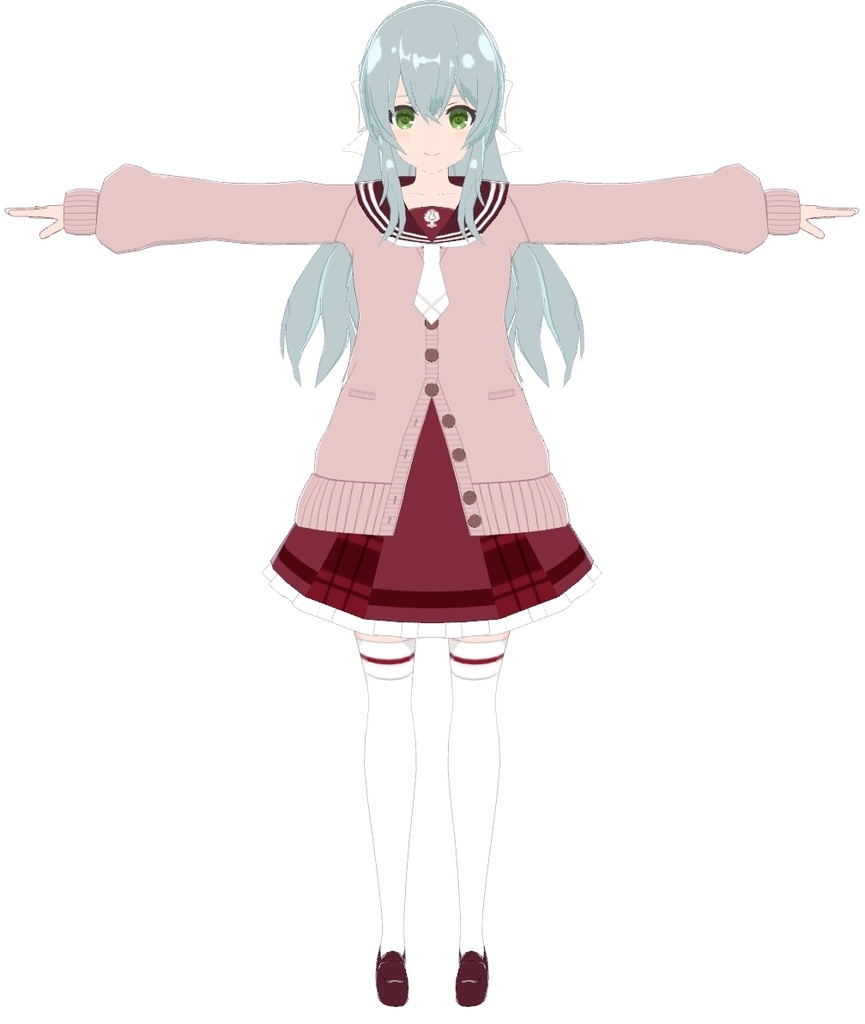 【Unity/blender想定】土岐紅巴