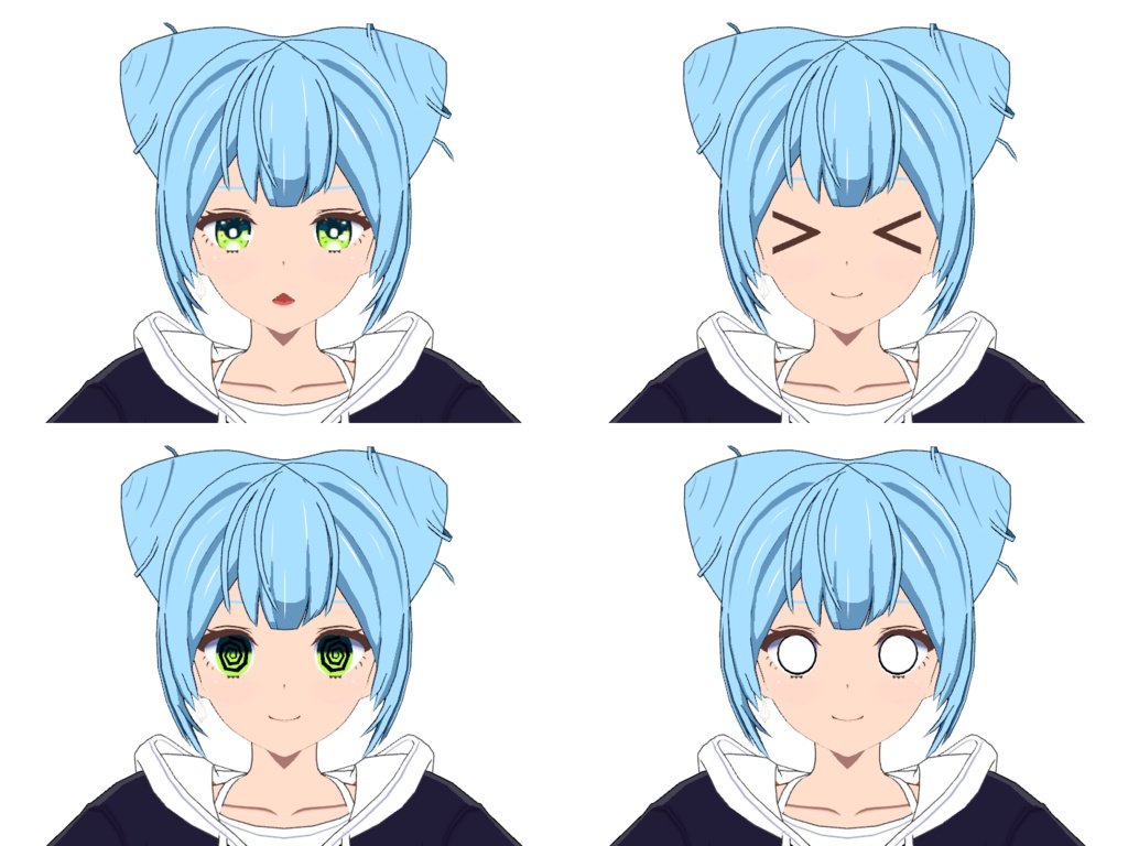 【無料】【VRC想定オリジナル3Dモデル】ツギノ