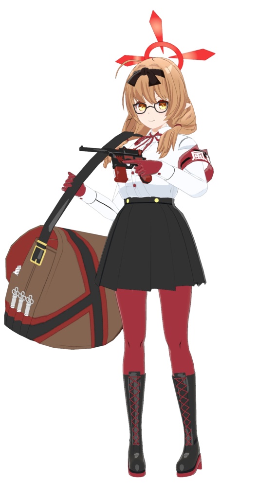 【無料】【VRC想定3Dモデル】火宮チナツ【ブルーアーカイブ】