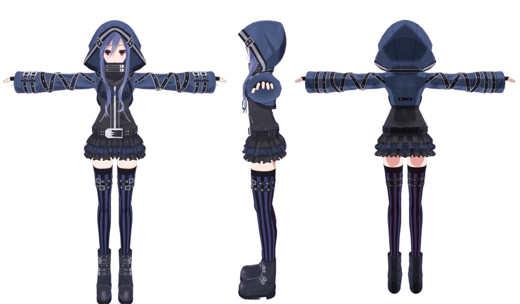 無料】【VRC想定3Dモデル】エフォール【フェアリーフェンサー
