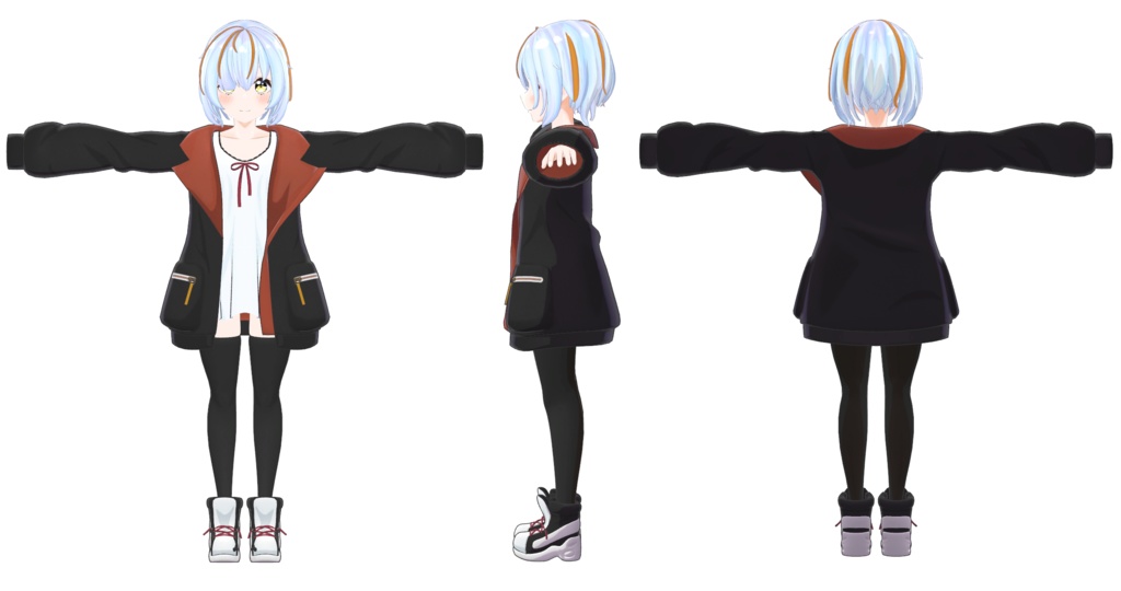 【VRC想定オリジナル3Dモデル】レヴィ