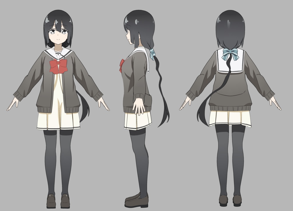 【無料】【VRC想定3Dモデル】東郷美森【結城友奈は勇者である】