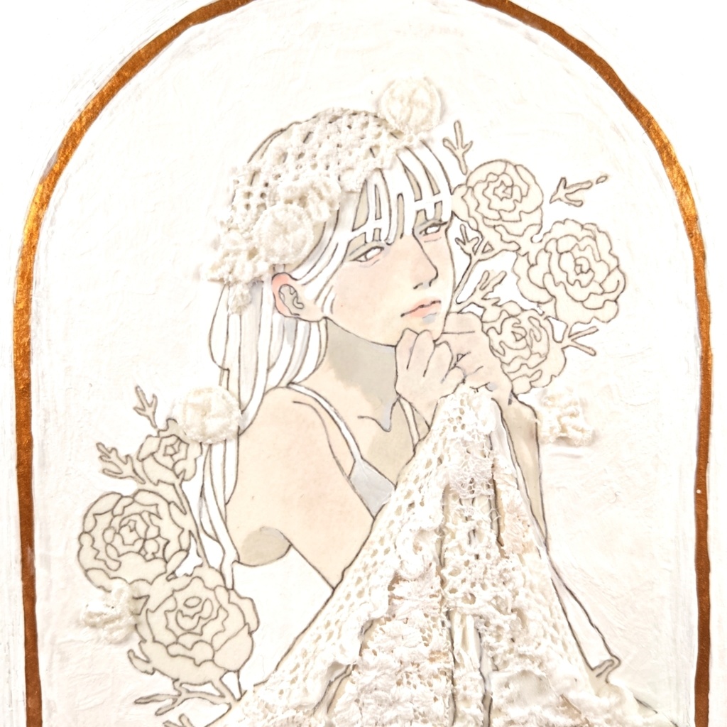 【原画】レースのブランケット