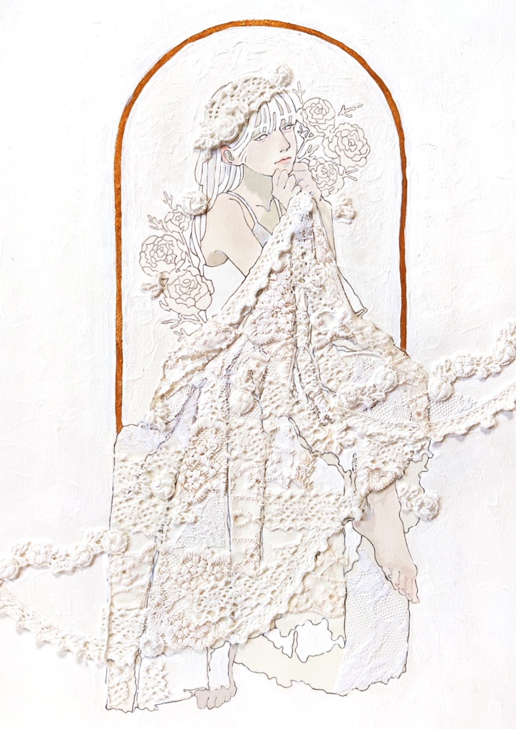 【原画】レースのブランケット