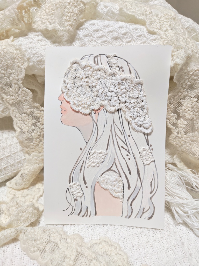 【ハガキサイズドローイング】盲目のレース