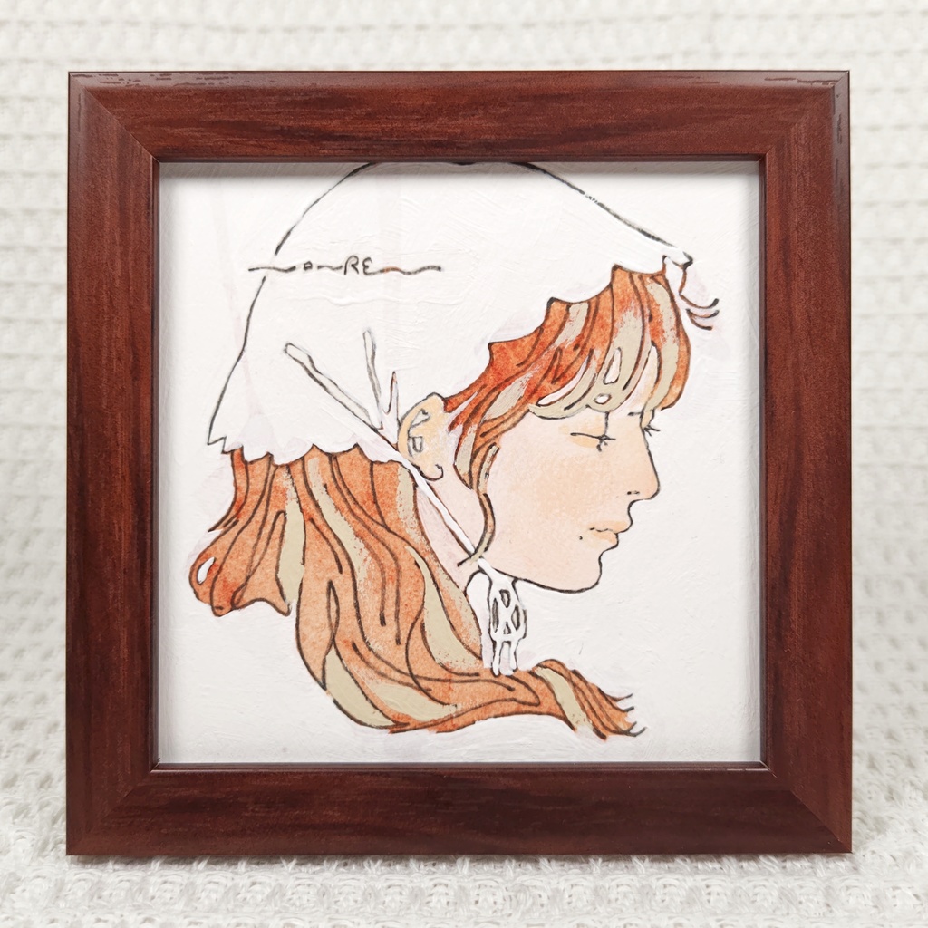 【ミニ原画】白のボンネットさん