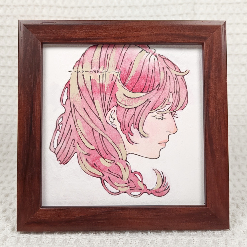 【ミニ原画】赤毛の三つ編みさん