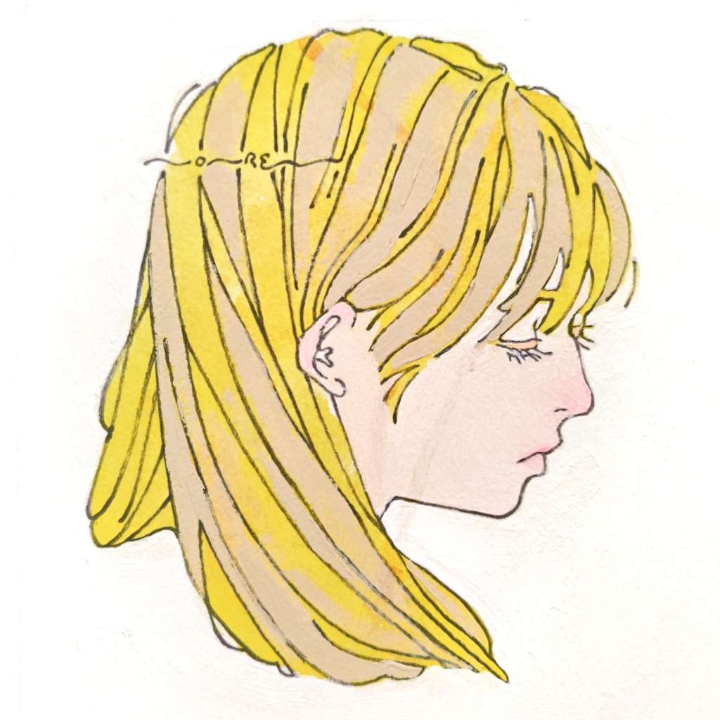 【ミニ原画】金髪さん