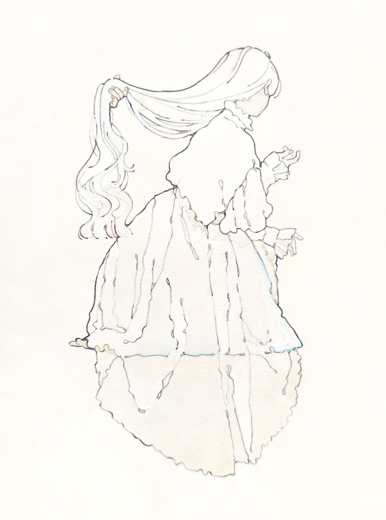 【原画】綺麗な髪