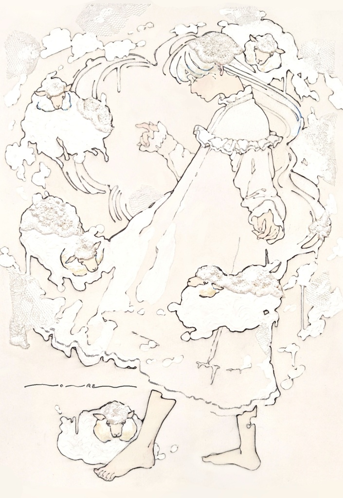 【ポストカード】ひつじたちのワルツ