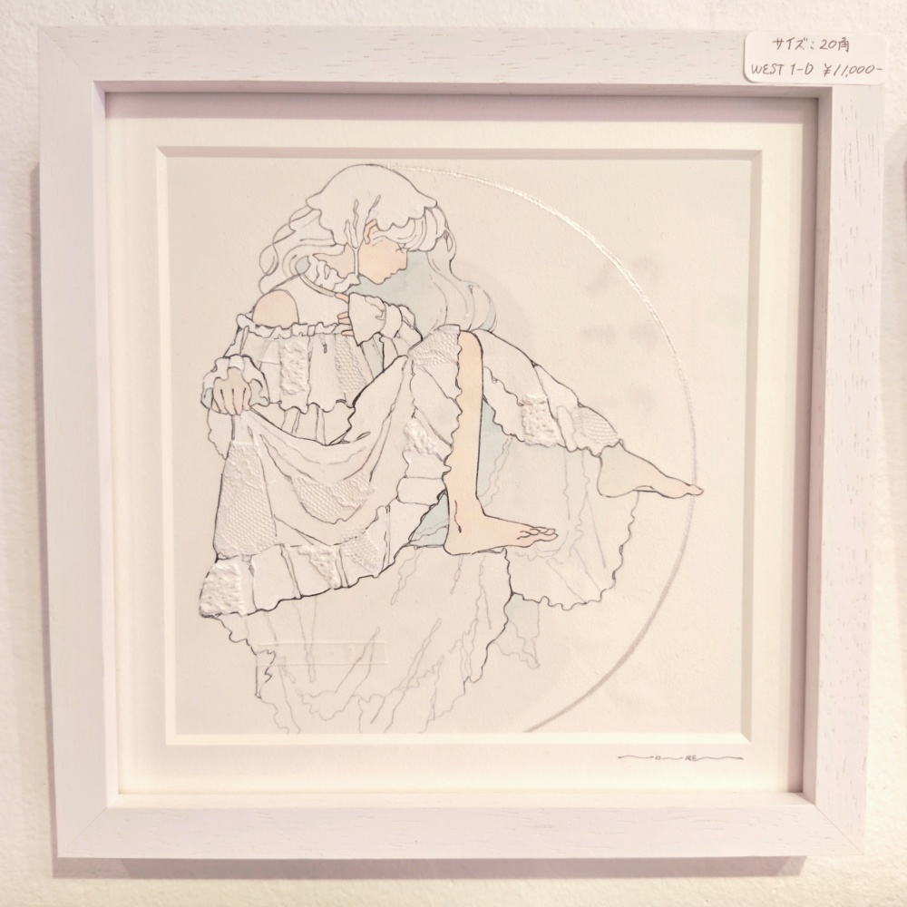 【原画】乙女と月の円