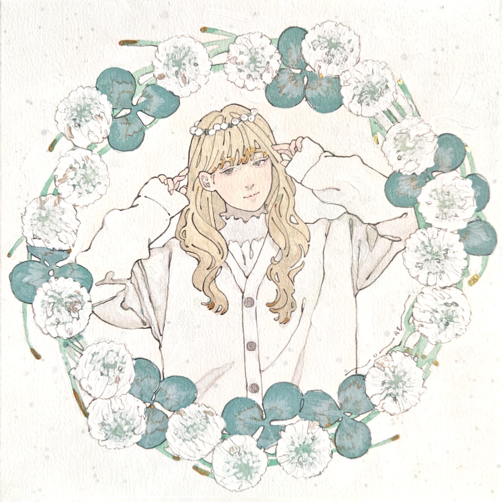 【原画】君に白詰草