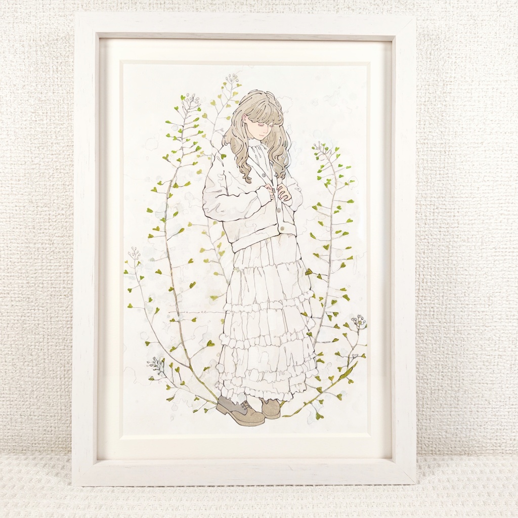 【原画】ナズナとボタン