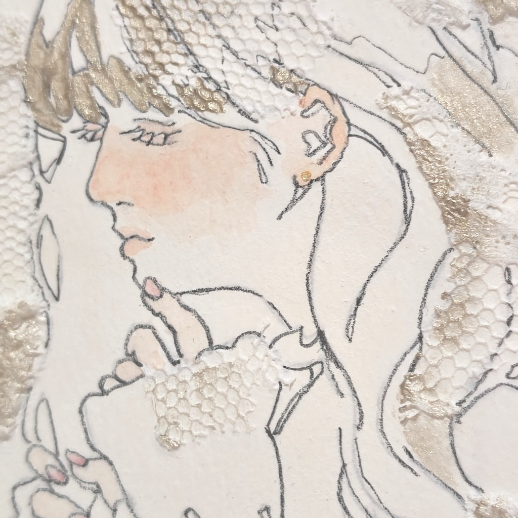 【ミニ原画】ゴールドスクエア