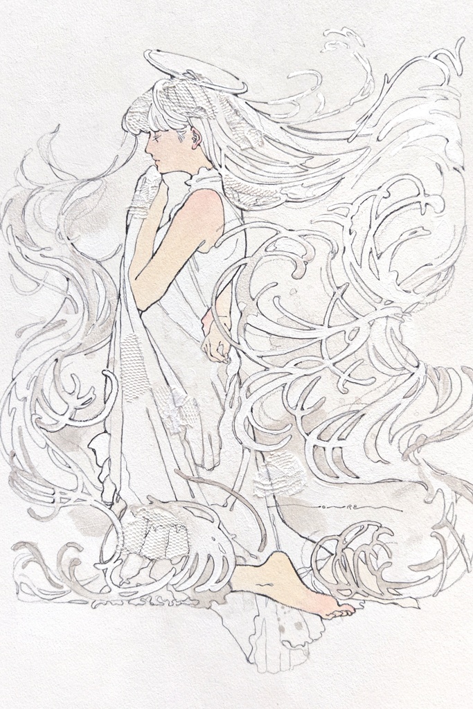 【原画】白の曲線美