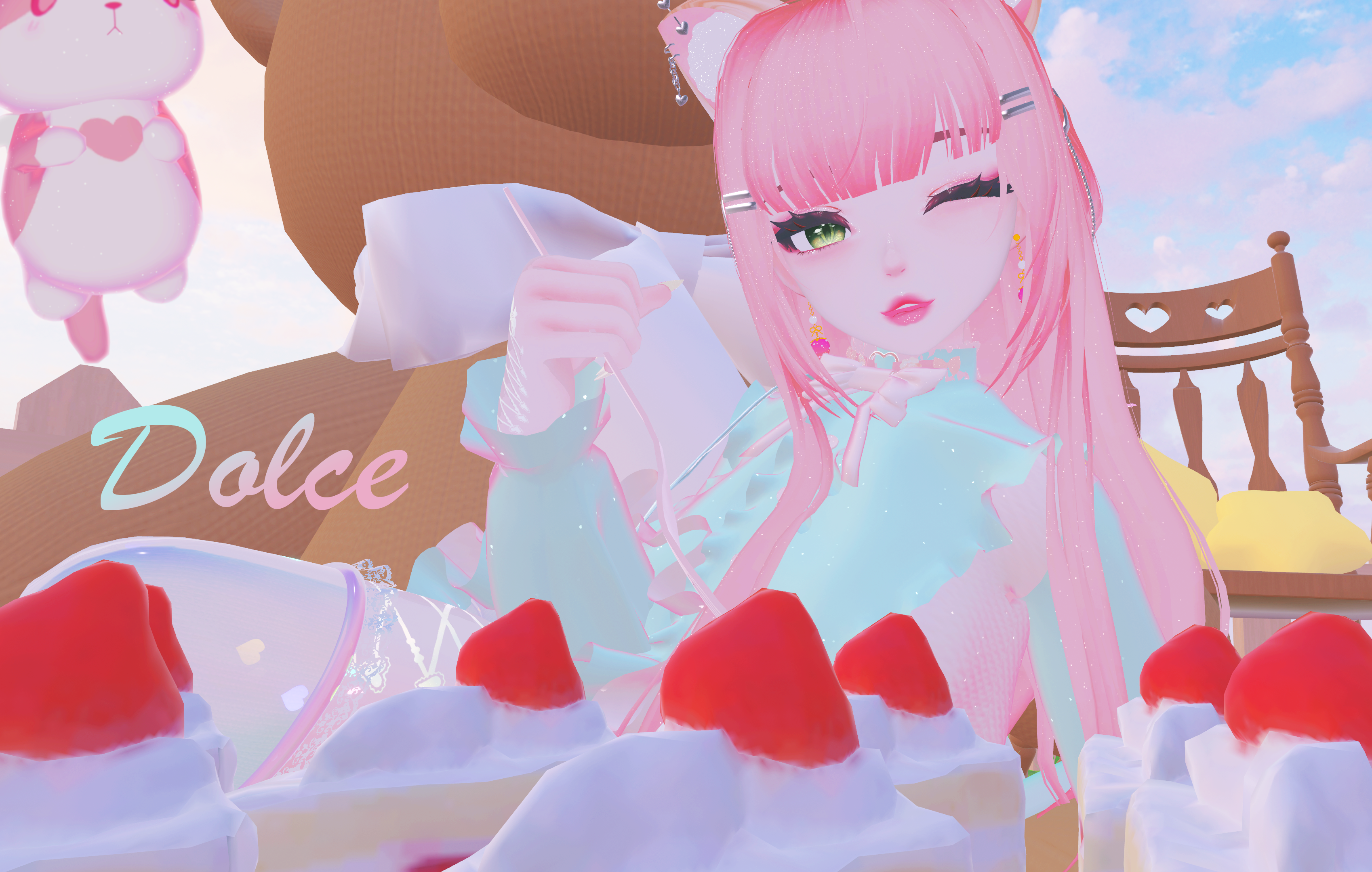 オリジナル 3Ｄモデル ♡ DOLCE ♡ VRChatアバター (PC + クエスト)