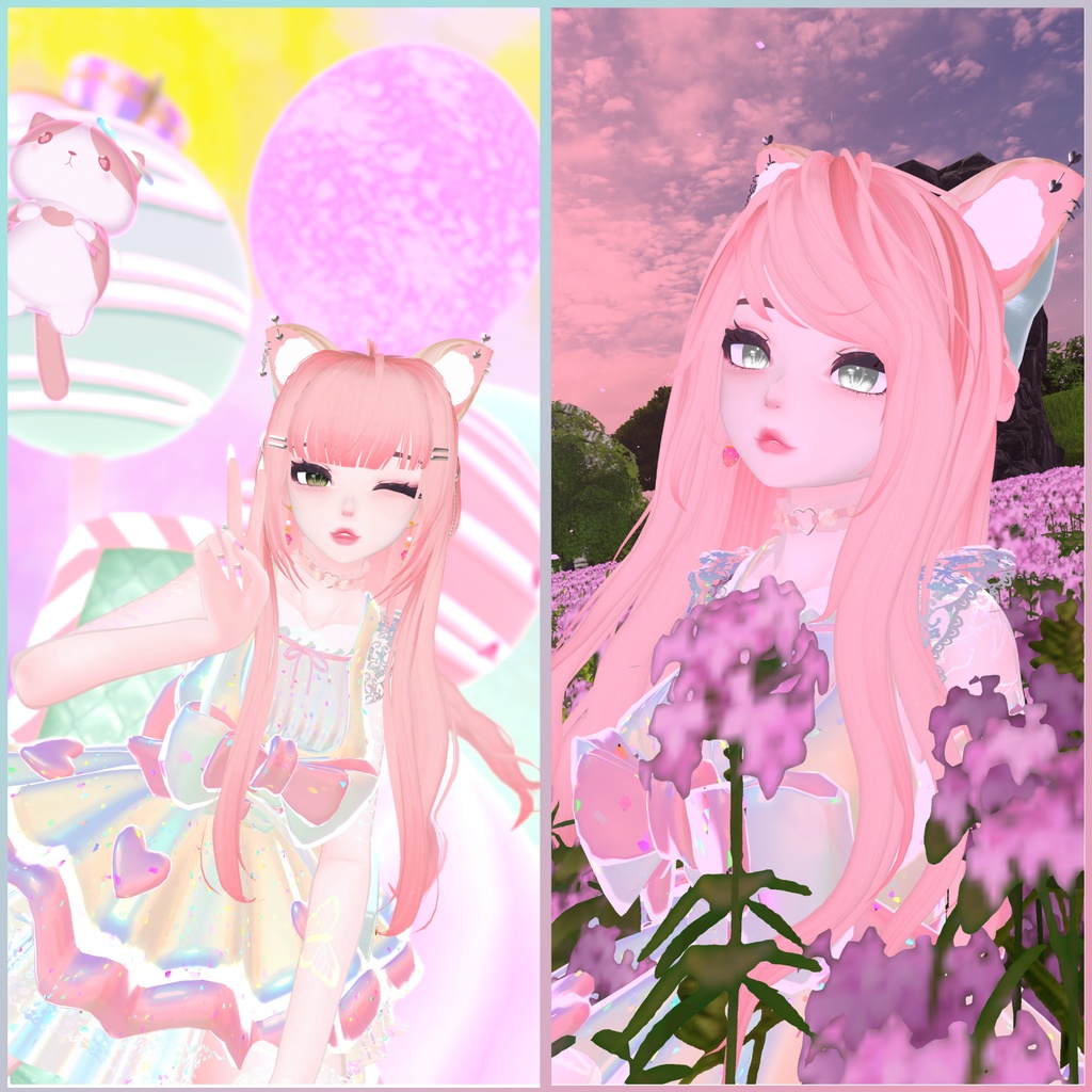 オリジナル 3Dモデル ♡ DOLCE ♡ VRChatアバター (PC + クエスト)