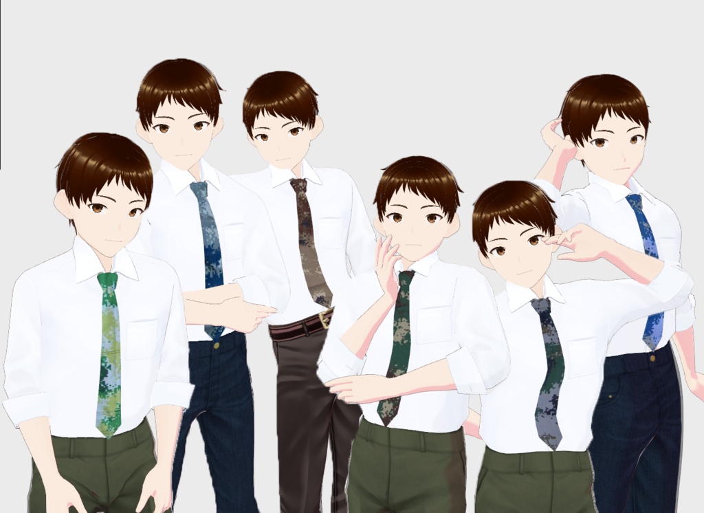 Type 07 Camouflage Suit Ties ネクタイ