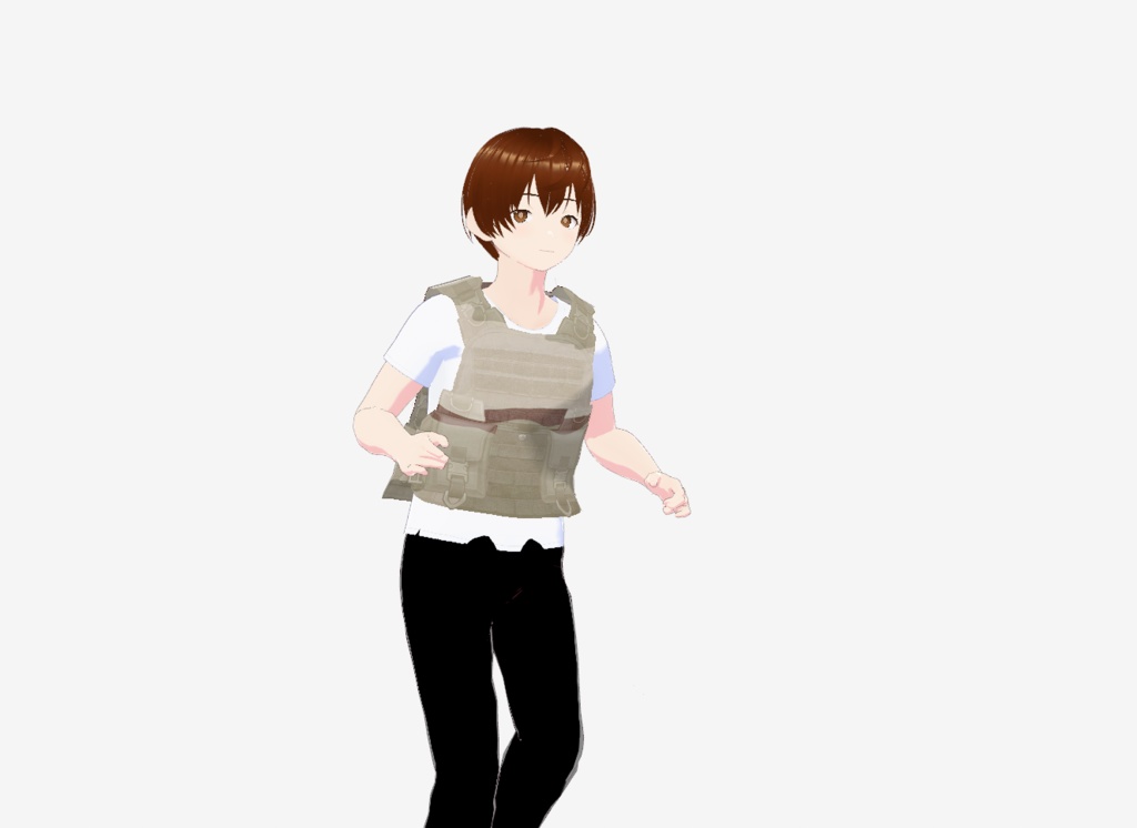 VRoid Camo Military Plate Carrier/Vest (Tri Color Camos) 軍用プレートキャリア/ベスト