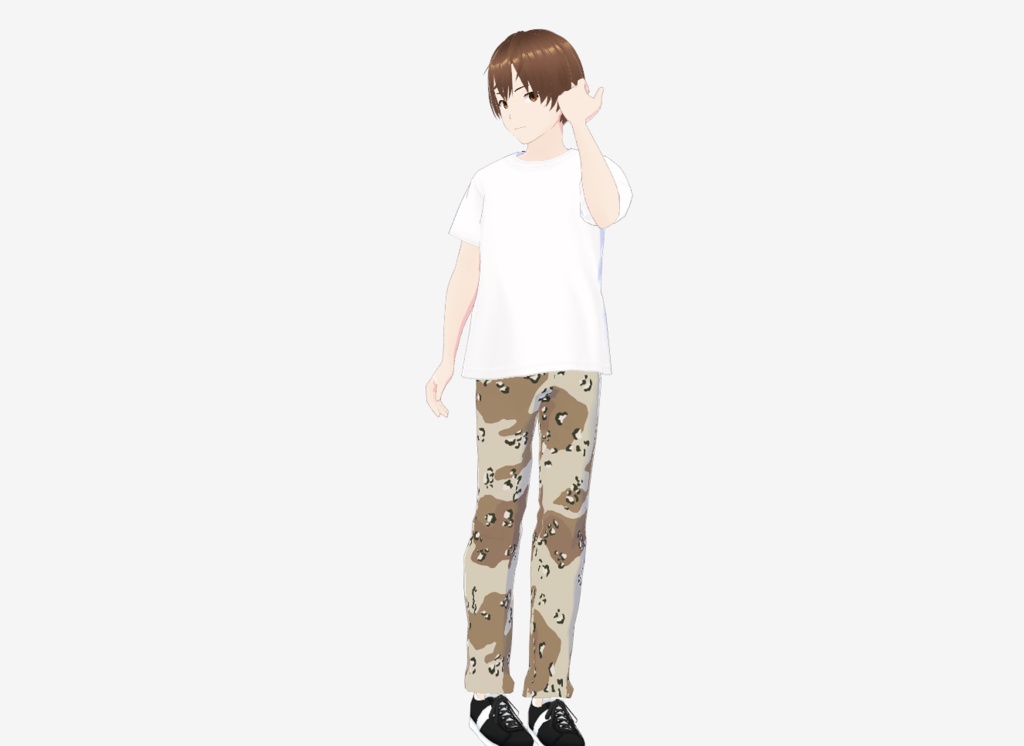 VRoid Camo Cargo Pants (Tri Color Camos) 迷彩カーゴパンツ