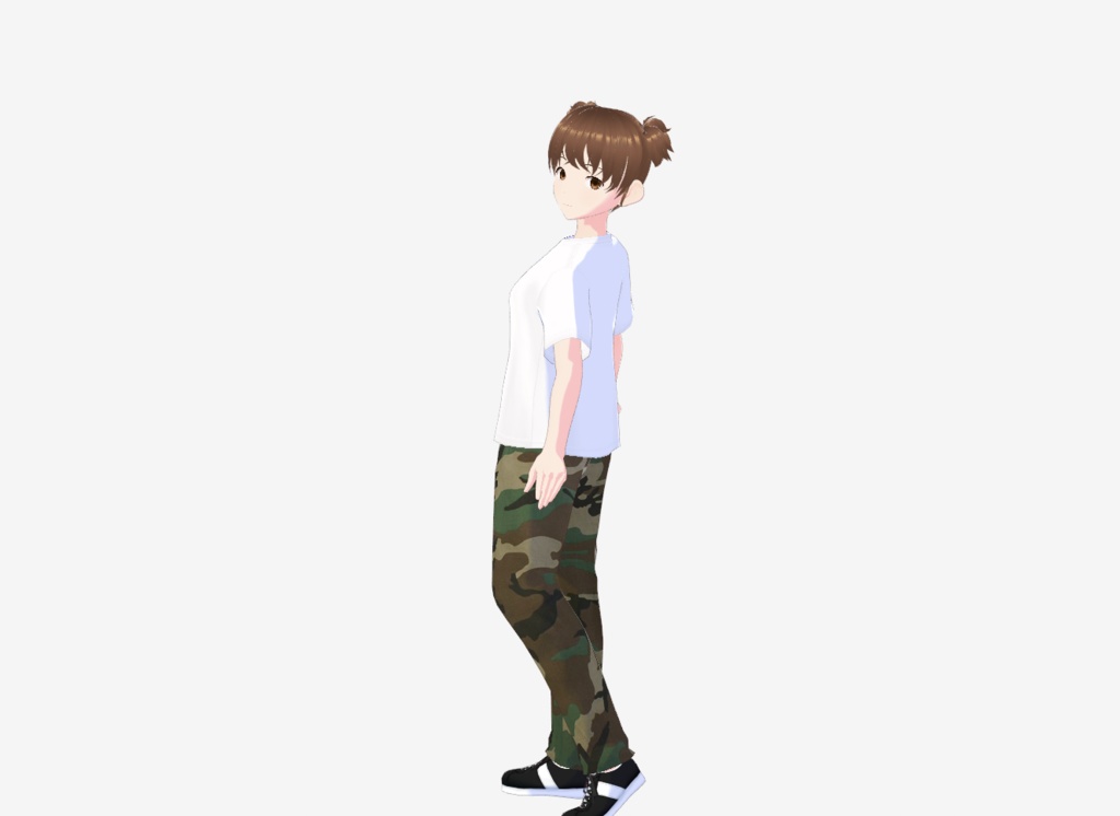 VRoid Camo Cargo Pants (Tri Color Camos) 迷彩カーゴパンツ