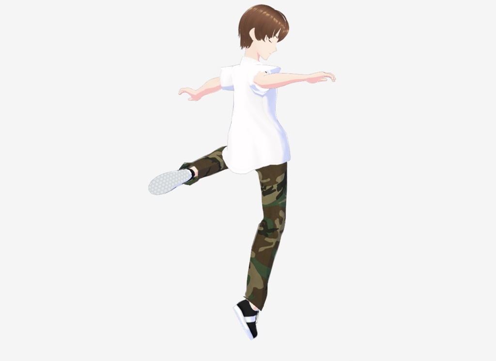 VRoid Camo Cargo Pants (Tri Color Camos) 迷彩カーゴパンツ