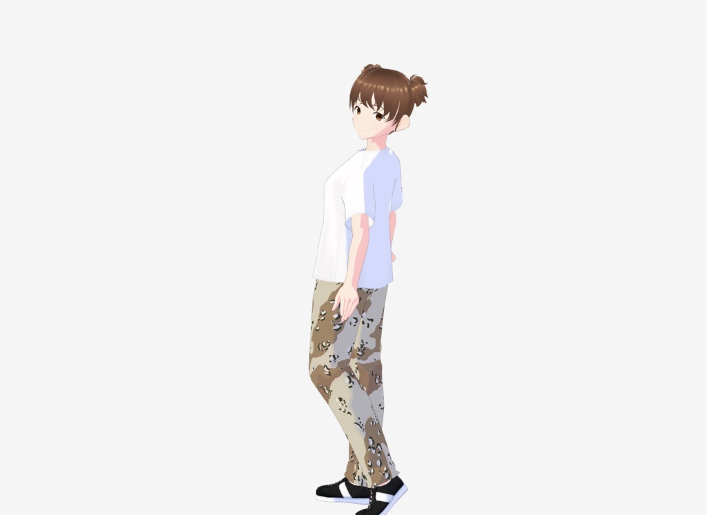VRoid Camo Cargo Pants (Tri Color Camos) 迷彩カーゴパンツ