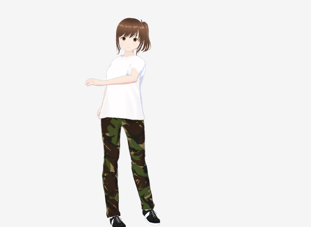 VRoid Camo Cargo Pants (British DPM) 迷彩カーゴパンツ