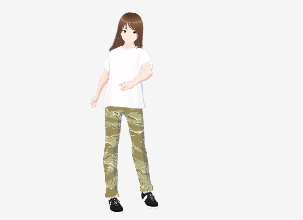 VRoid Camo Cargo Pants (Tiger Stripe) 迷彩カーゴパンツ