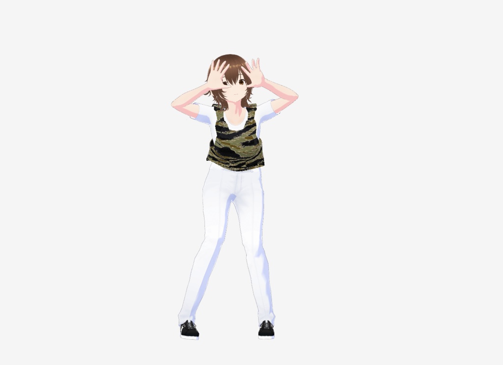 VRoid Camo Military Plate Carrier/Vest (Tiger Stripe) 軍用プレートキャリア/ベスト