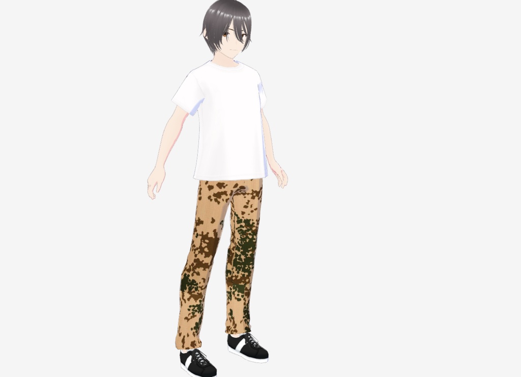 VRoid Camo Cargo Pants (FleckTarn Patterns) 迷彩カーゴパンツ