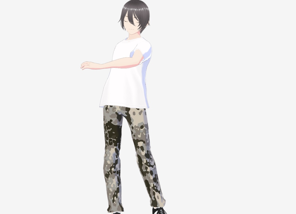 VRoid Camo Cargo Pants (FleckTarn Patterns) 迷彩カーゴパンツ