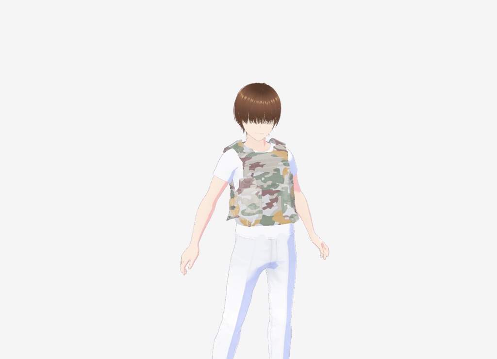 VRoid Camo Military Plate Carrier/Vest (Lithuanian Camo) 軍用プレートキャリア/ベスト