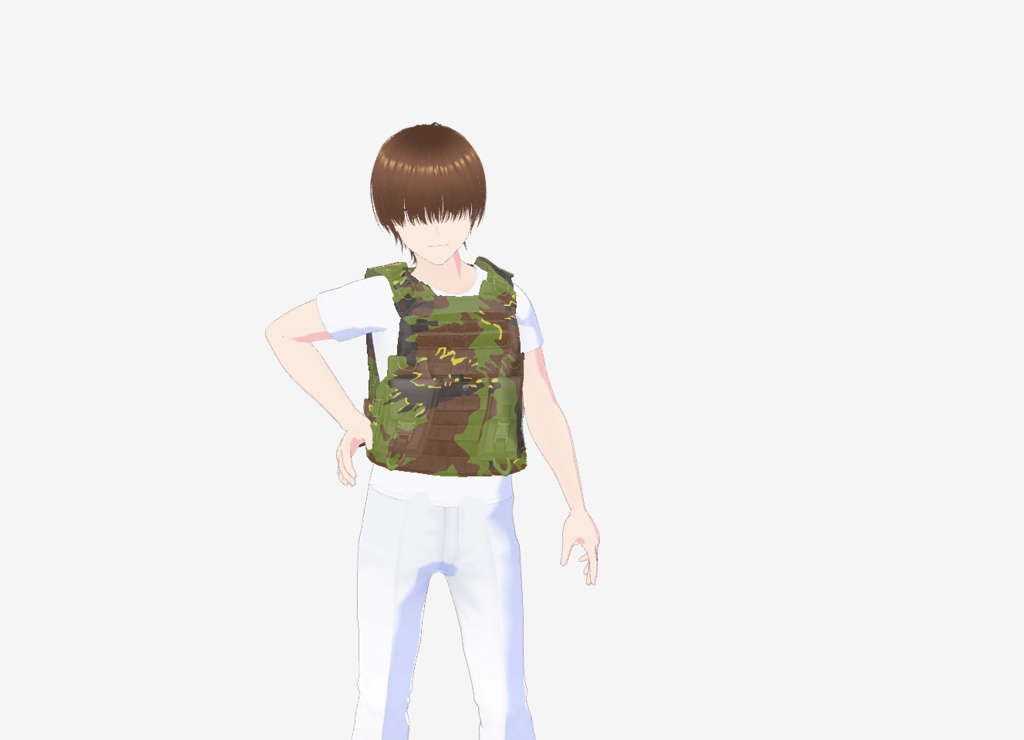 VRoid Camo Military Plate Carrier/Vest (Lithuanian Camo) 軍用プレートキャリア/ベスト