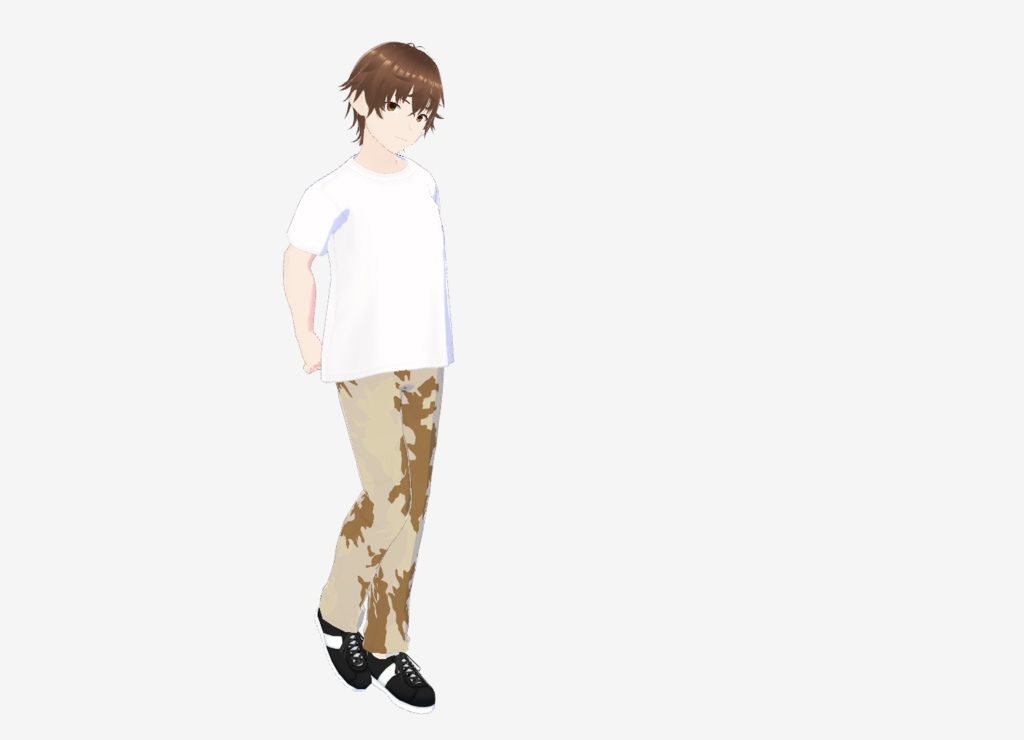 VRoid Camo Cargo Pants (Lithuanian Camo) 迷彩カーゴパンツ