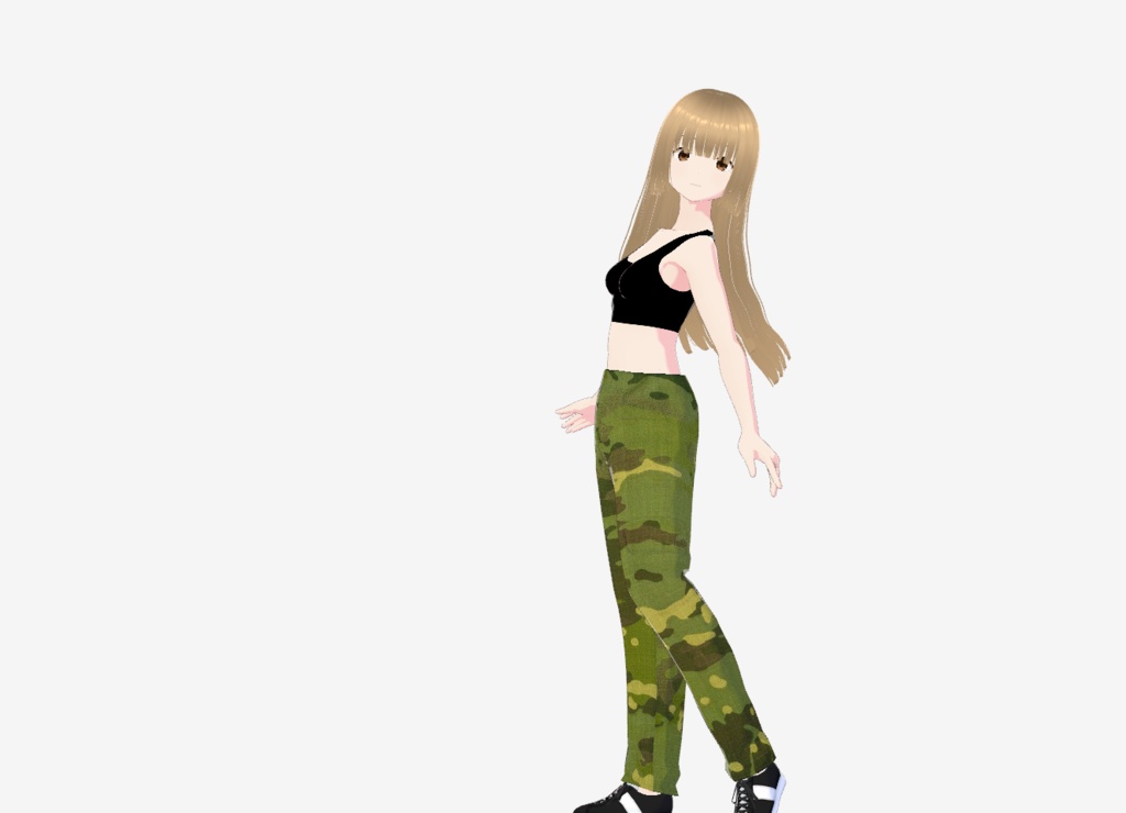 VRoid Camo Cargo Pants (Multicam) 迷彩カーゴパンツ