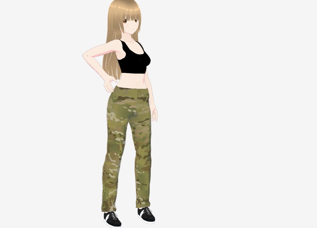VRoid Camo Cargo Pants (Multicam) 迷彩カーゴパンツ
